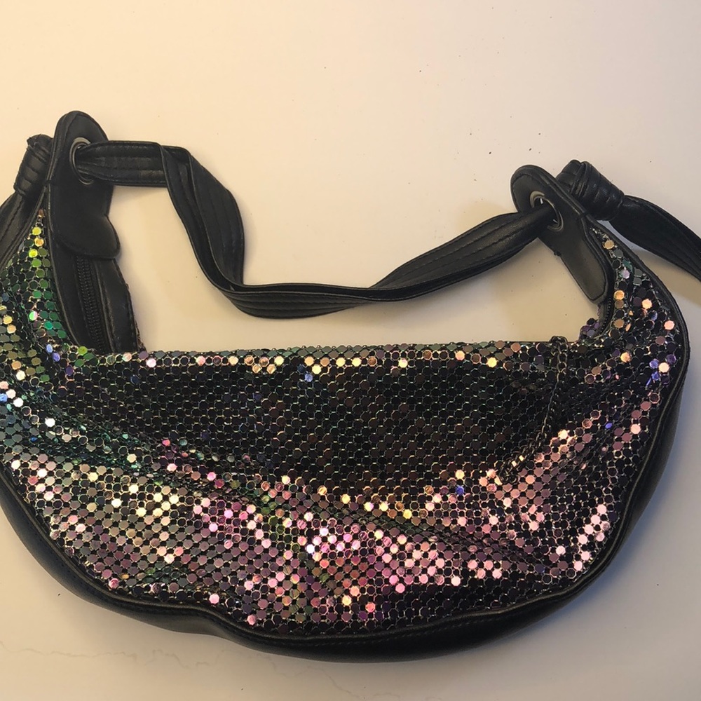 Multi colored purse with sequins